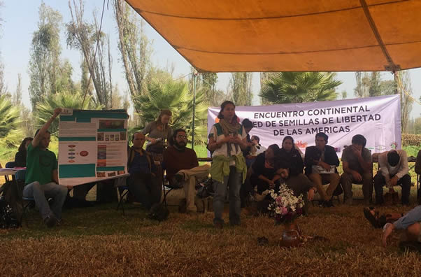 November 29, 2016. Summit of Semillas Libres (Seeds of Freedom Summit), 
in Xochimilco, Mexico. Marisol Tenorio presented.